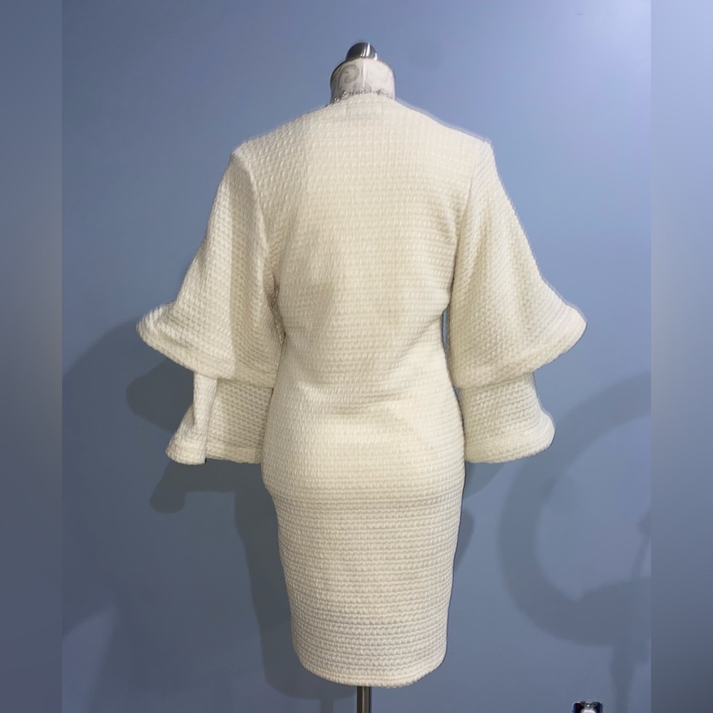 Gracia Layered Bell Sleeve Dress Size M.               #S1 - Picture 2 of 3